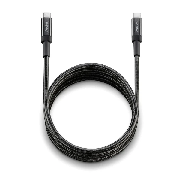 Cabo NGS 2.0 USB-C Macho para USB-A Macho - Carregamento ultrarrápido até 100W - Comprimento 3m - Cor Preto