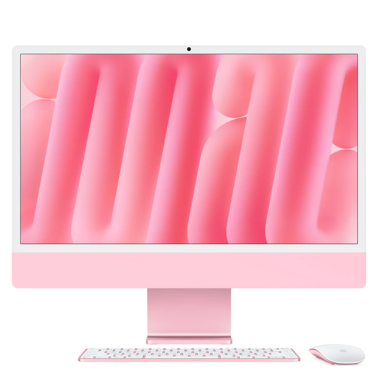 APPLE iMac 24" Retina 4.5K Apple M4 chip with 10-core CPU and 10-core GPU, 24GB, 512GB SSD - Pink