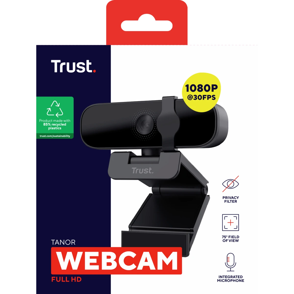 Galery – Trust Tanor webcam 1920 x 1080 pixels USB Preto0