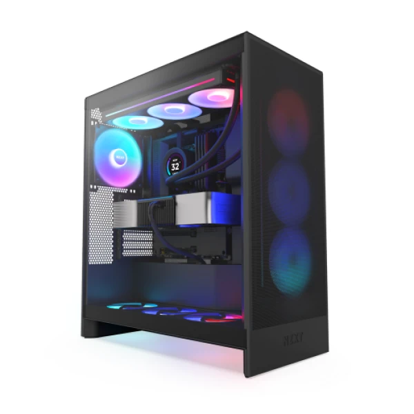 Torre Midi NZXT H7 Flow RGB Preto