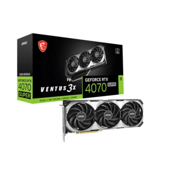 Thumbnail-VGA MSI RTX 4070 SUPER 12G VENTUS 3X,NV,RTX4070SUPER,12GB,GDDR6X,192BIT,3DP+1HDMI,TORX FAN 4.0,3 VENTILADORES