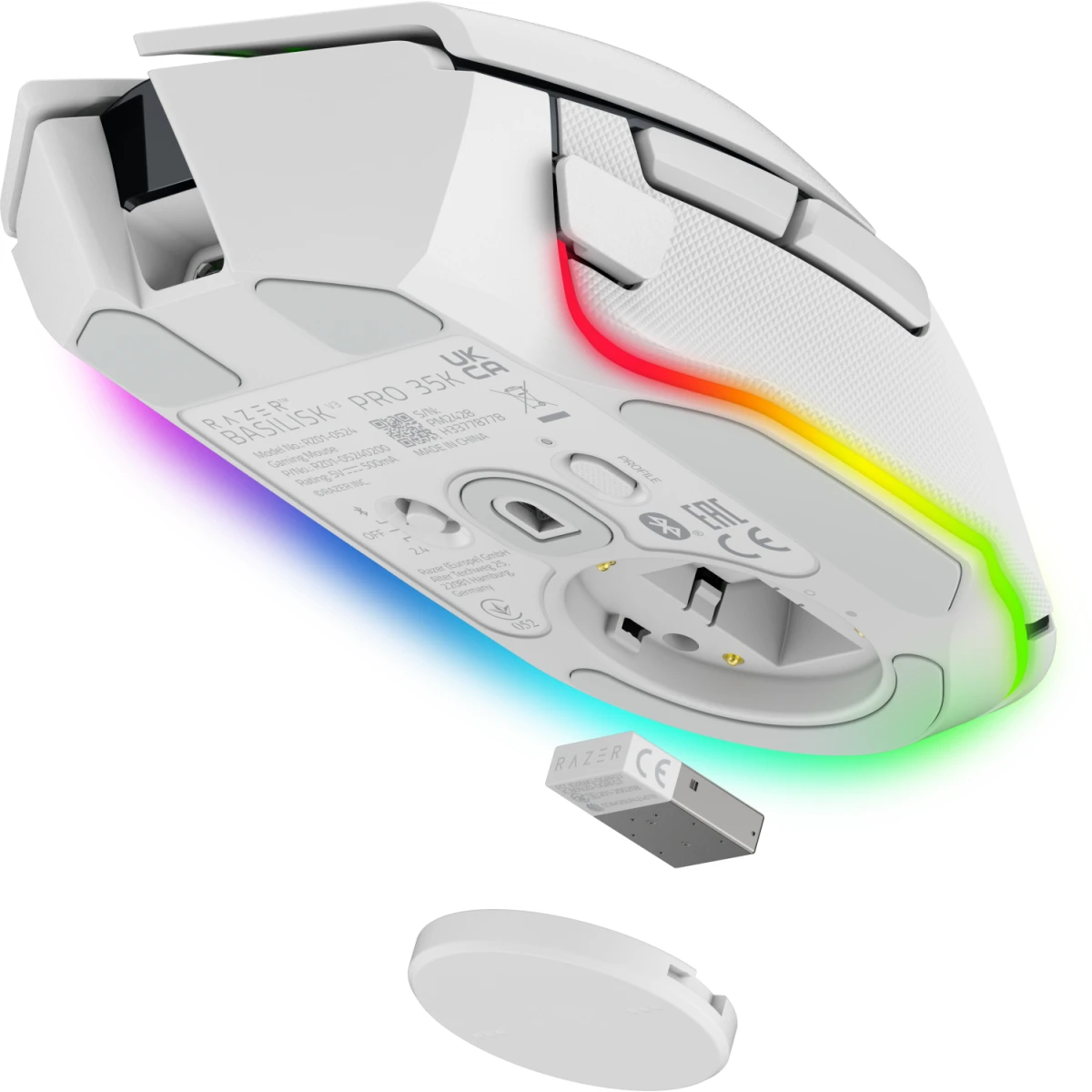 Galery – MOUSE RAZER BASILISK V3 PRO 35K BRANCO (RZ01-05240200-R3G1)0