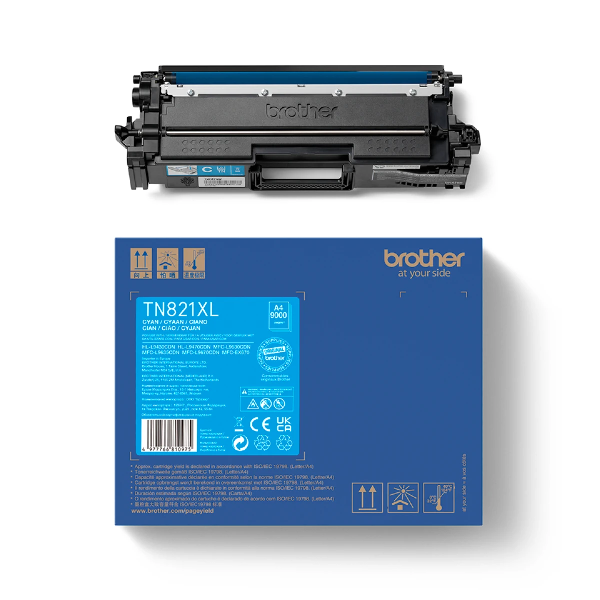 Brother TN-821XLC toner 1 unidade(s) Original Ciano