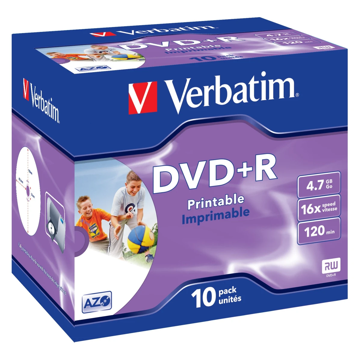 Verbatim 43508 DVDs virgem 4,7 GB DVD+R 10 unidade(s)