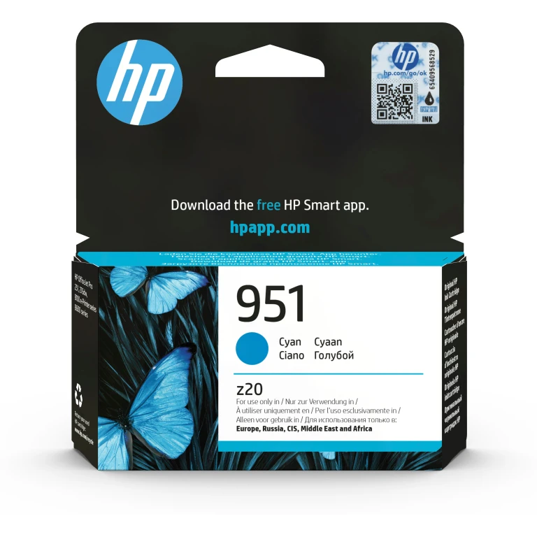 HP Tinteiro original 951 Ciano