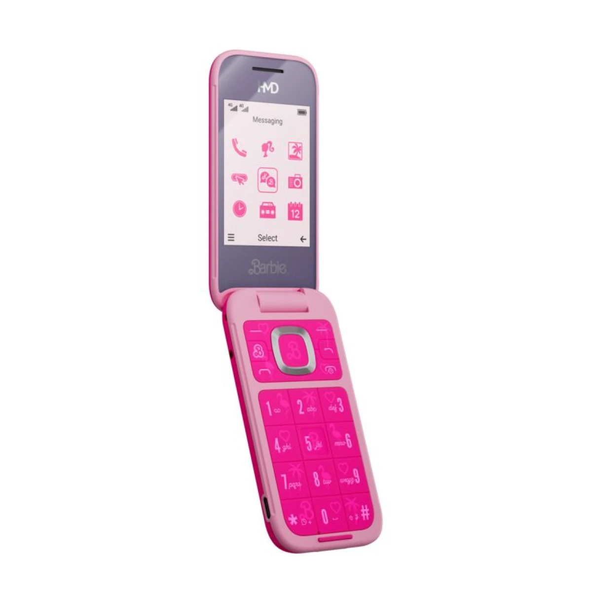 HMD Barbie Phone 7,11 cm (2.8") 125 g Rosa Telefone digital