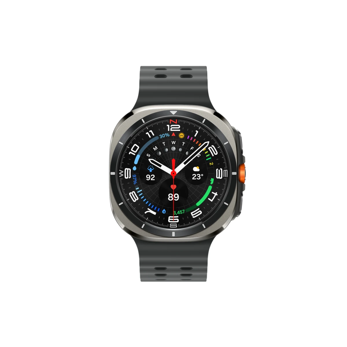 Samsung Galaxy Watch Ultra 3,81 cm (1.5") AMOLED 47 mm Digital 480 x 480 pixels Ecrã táctil 4G Prateado Wi-Fi GPS