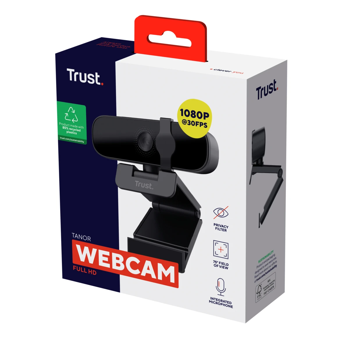 Galery – Trust Tanor webcam 1920 x 1080 pixels USB Preto0