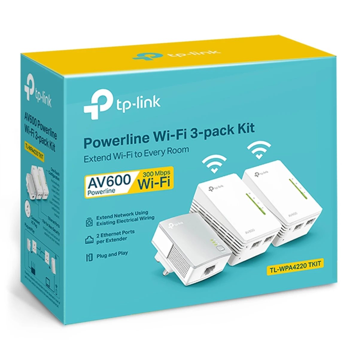 Galery – TP-Link TL-WPA4220T KIT Repetidor de rede Branco 10, 100 Mbit/s0