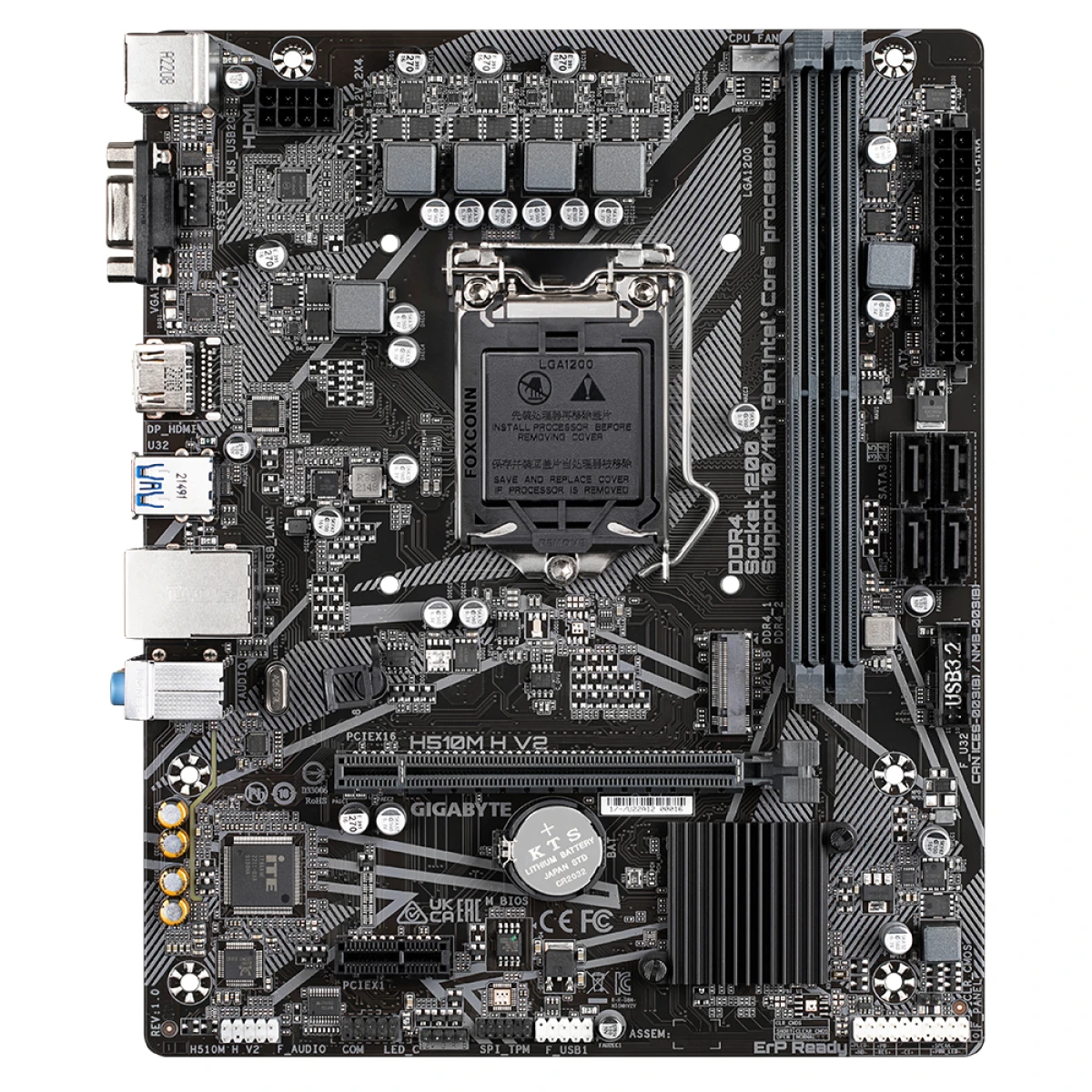 GIGABYTE H510M H V2 motherboard Intel H510 Express LGA 1200 (Socket H5) micro ATX