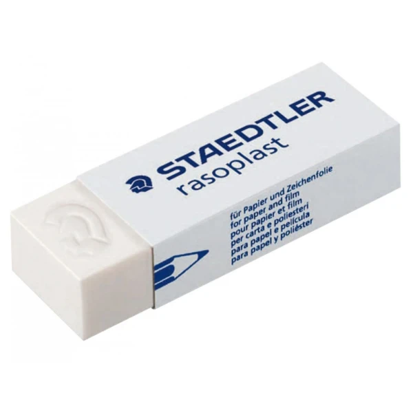 Borracha staedtler branca 526 b40 plastico - 40 unidades