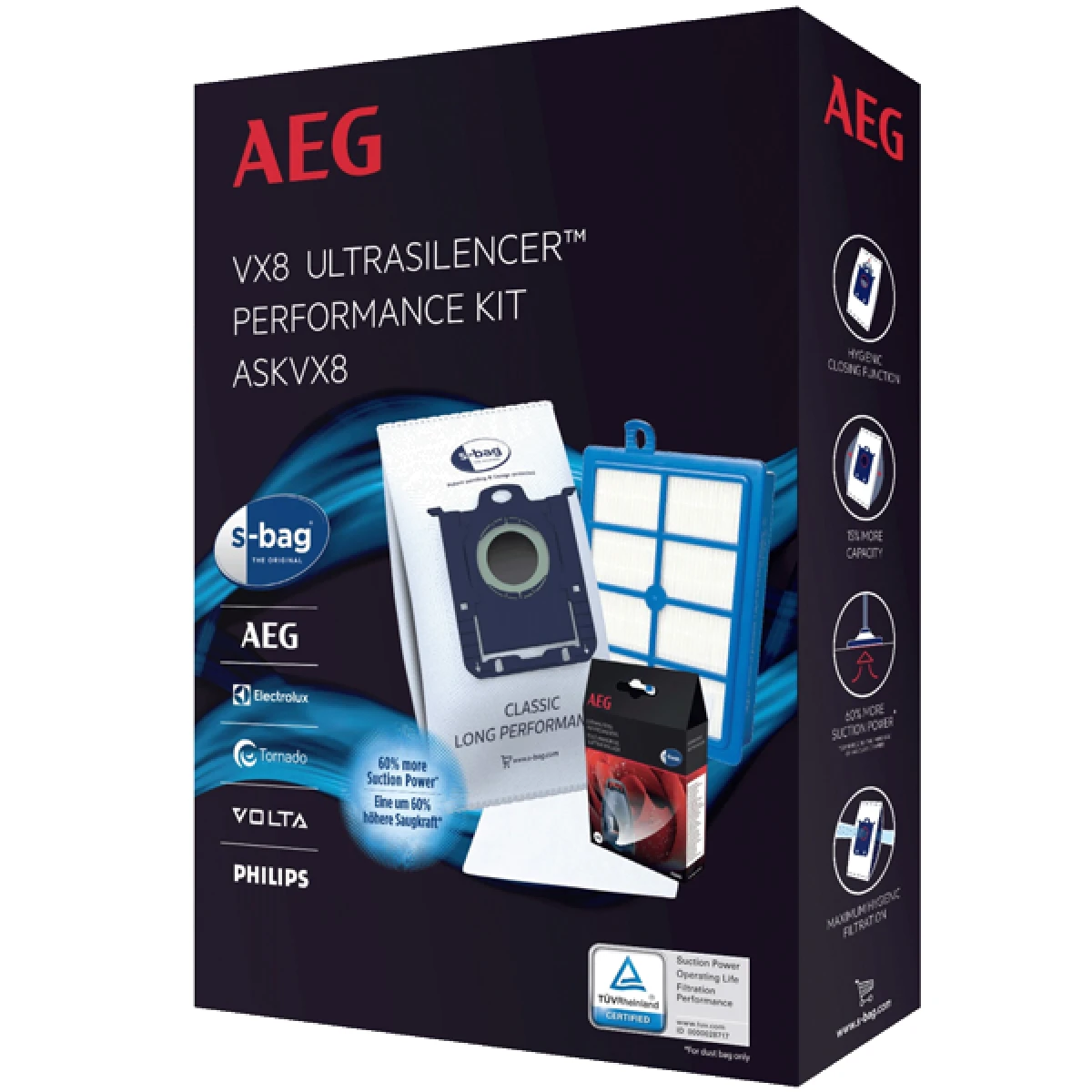 EMBALAGEM SACOS ASPIRADOR AEG - ASKVX8