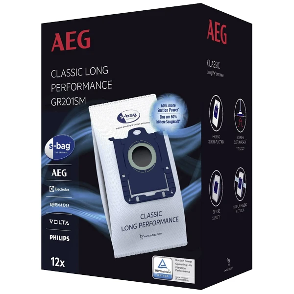 EMBALAGEM SACOS ASPIRADOR AEG - GR201SM