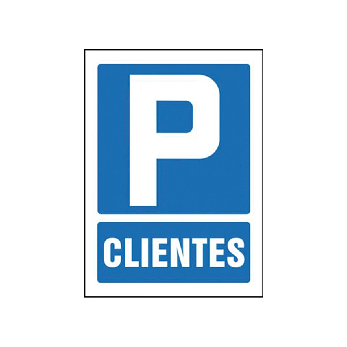 Pictograma syssa sinal de parking clientes em pvc 210x297 mm