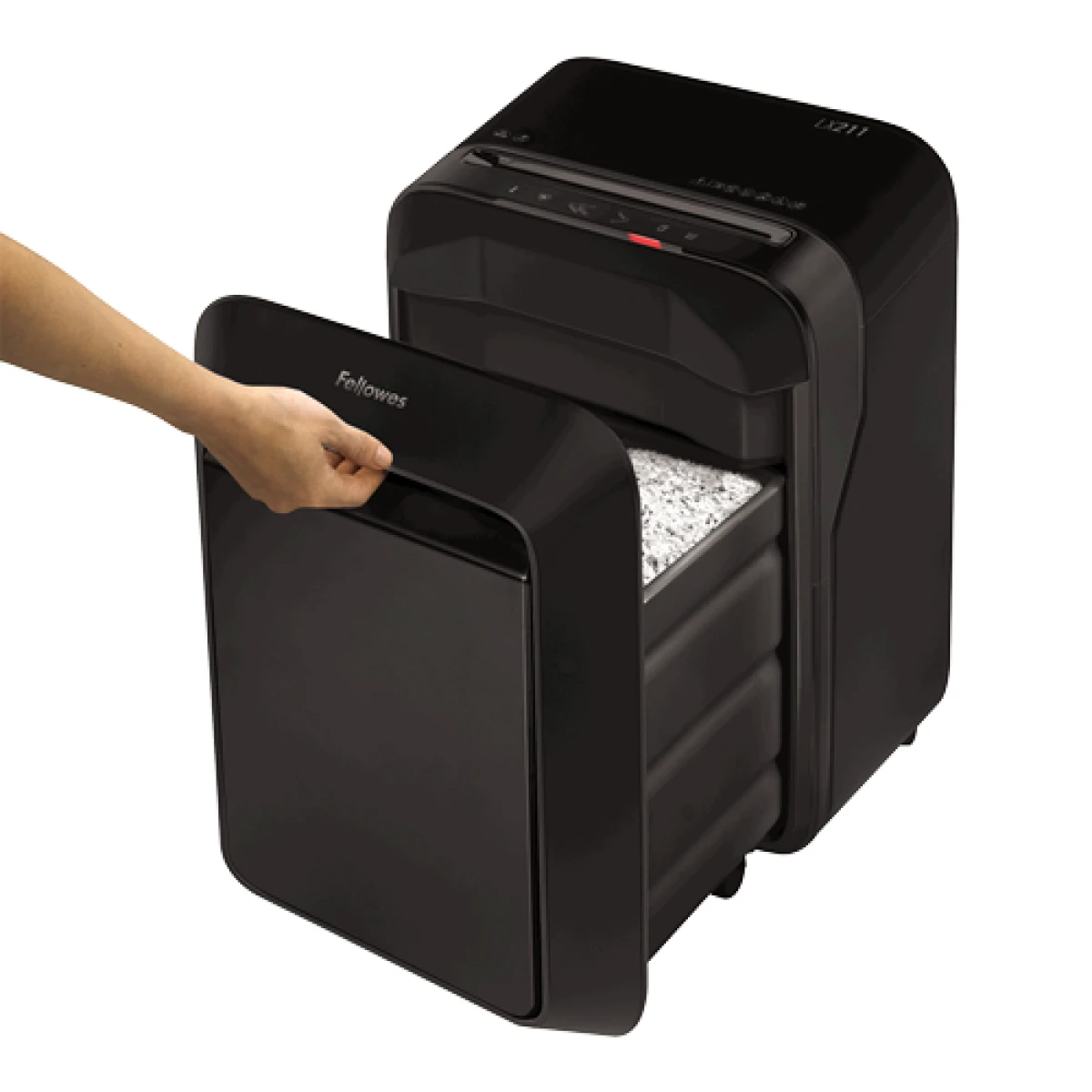 Fellowes LX Series Powershred LX211 destruidora de papel Trituração micro-corte Preto