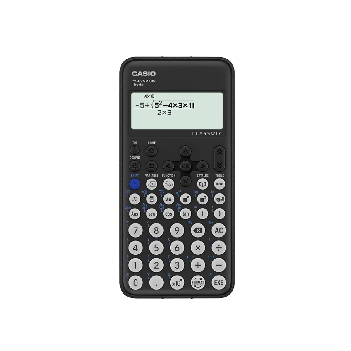 Calculadora casio fx-82sp cw iberia classwiz cientifica 300 funcoes 9 memorias com capa