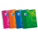 Caderno espiral oxford capa polipropileno microperfurado din a4 120 folhas 90 gr pautado