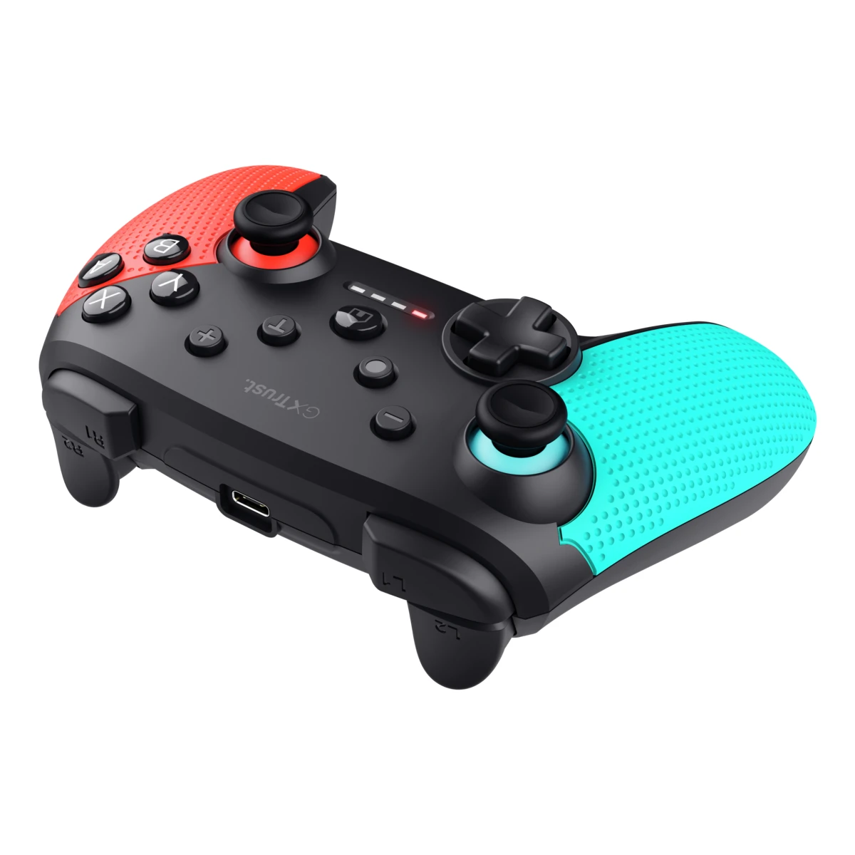 Trust GXT 1246B Muta Preto, Azul, Vermelho Bluetooth Gamepad Nintendo Switch, Nintendo Switch Lite