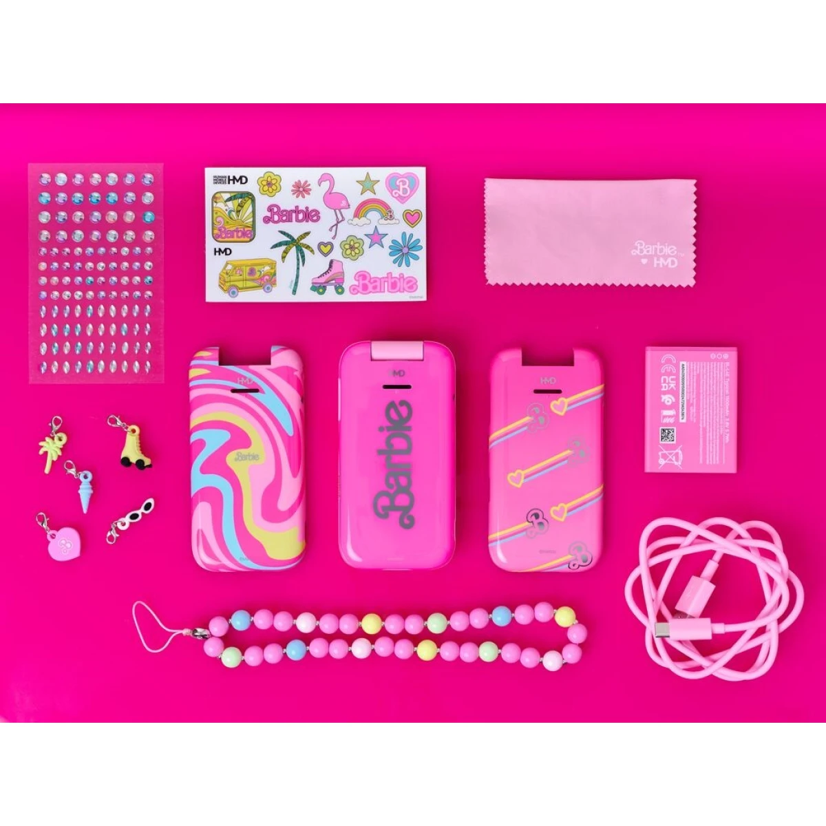 HMD Barbie Phone 7,11 cm (2.8") 125 g Rosa Telefone digital