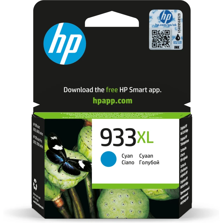 HP Tinteiro Original 933XL Ciano de elevado rendimento