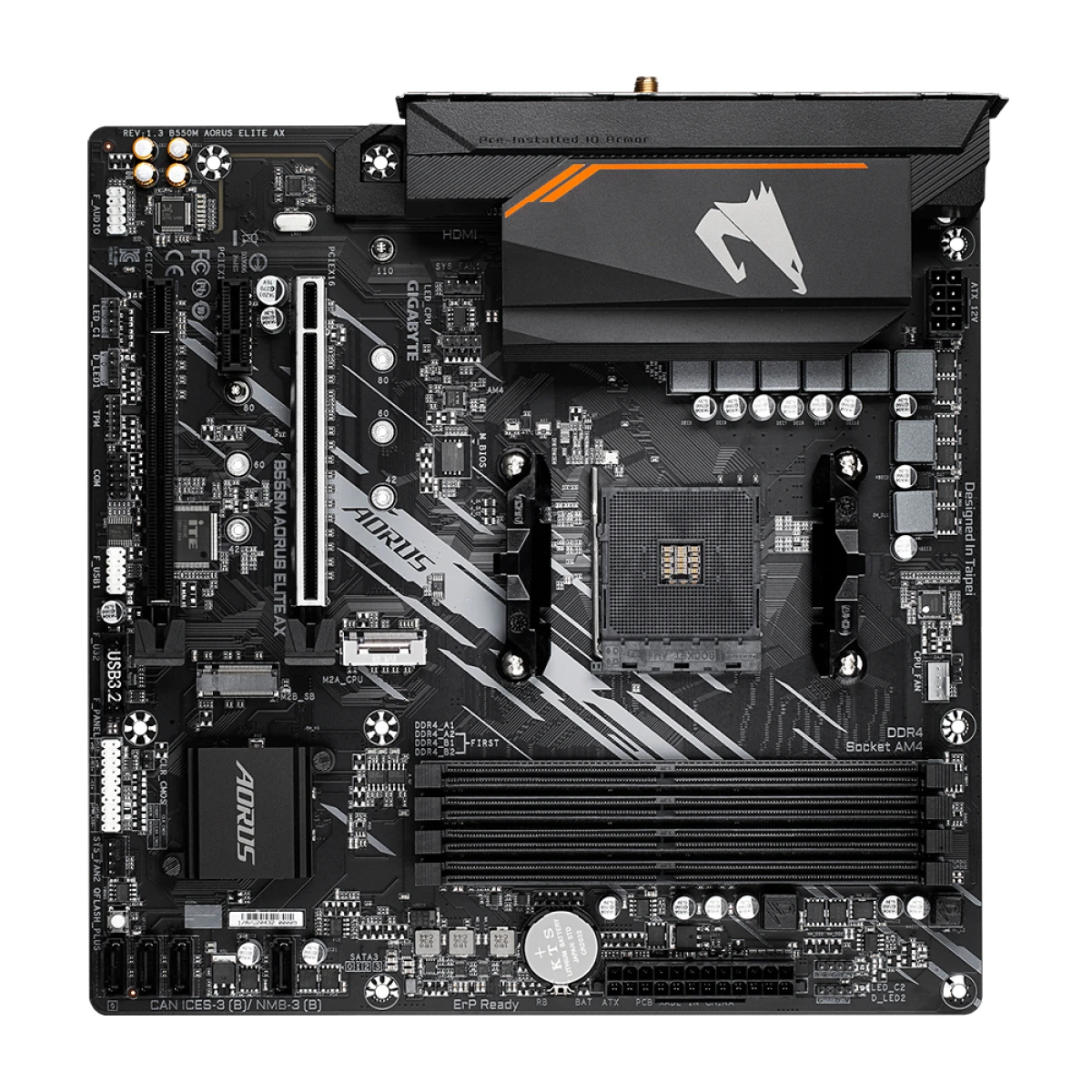 GIGABYTE B550M AORUS ELITE AX motherboard AMD B550 Socket AM4 micro ATX