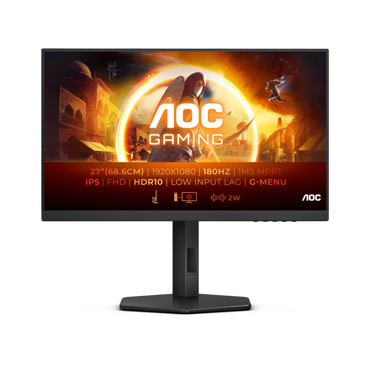 Thumbnail-AOC G4 27G4X monitor de ecrã 68,6 cm (27″) 1920 x 1080 pixels Full HD LED Preto