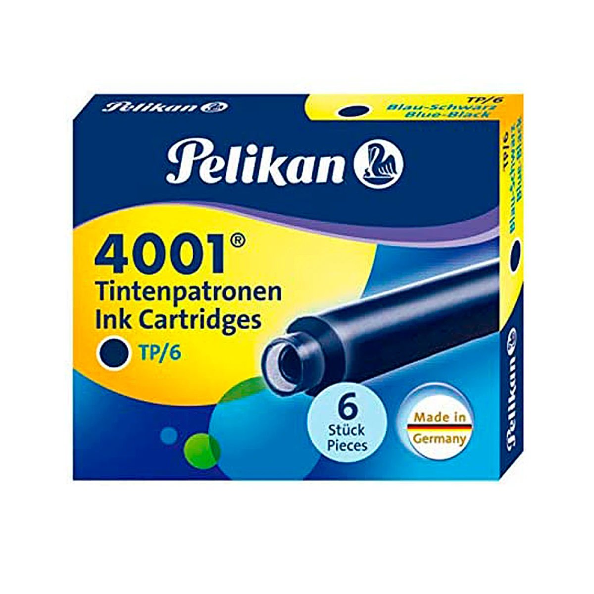 Cartucho pelikan tp6 azul/preto