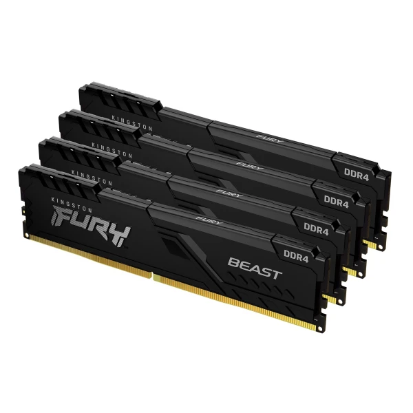 Thumbnail-Kingston Technology FURY Beast módulo de memória 128 GB 4 x 32 GB DDR4 1800 MHz