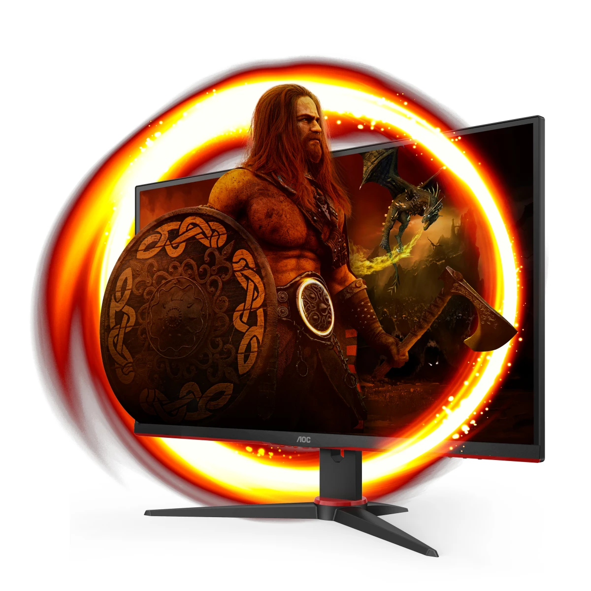 Galery – AOC G2 Q27G2E/BK monitor de ecrã 68,6 cm (27″) 2560 x 1440 pixels Quad HD Preto, Vermelho0