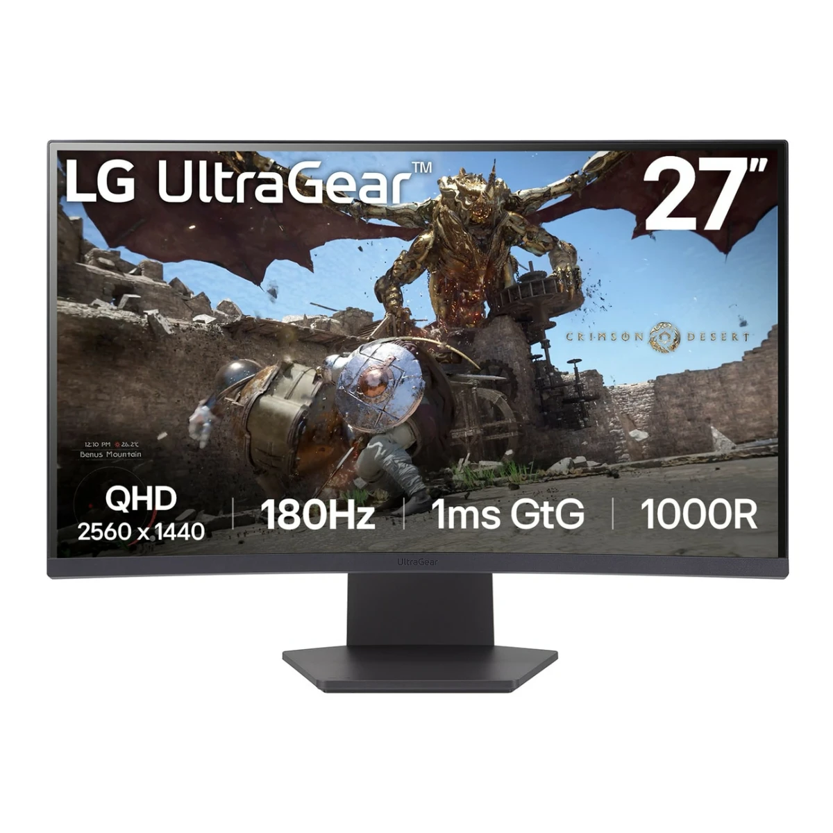 Thumbnail-LG 27GS60QC-B monitor de ecrã 68,6 cm (27″) 2560 x 1440 pixels Full HD LCD Preto