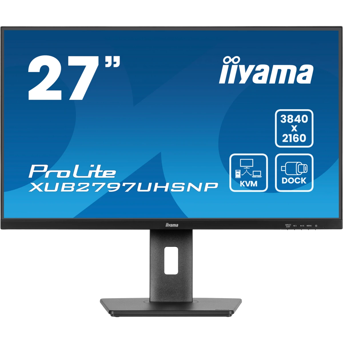 iiyama ProLite XUB2797UHSNP-B1 monitor de ecrã 68,6 cm (27") 3840 x 2160 pixels 4K Ultra HD LED Preto