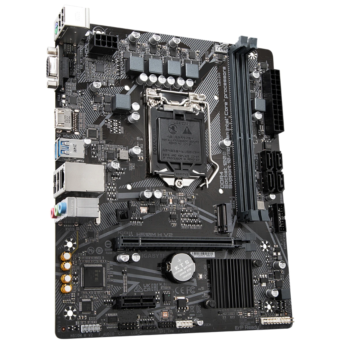 GIGABYTE H510M H V2 motherboard Intel H510 Express LGA 1200 (Socket H5) micro ATX