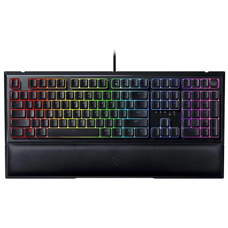 Teclado Ornata V2 - Layout PT (Tecla ENTER grande),Tecnologia híbrida de Membrana Mecânica Razer, Retroiluminaçăo Razer Chroma RGB