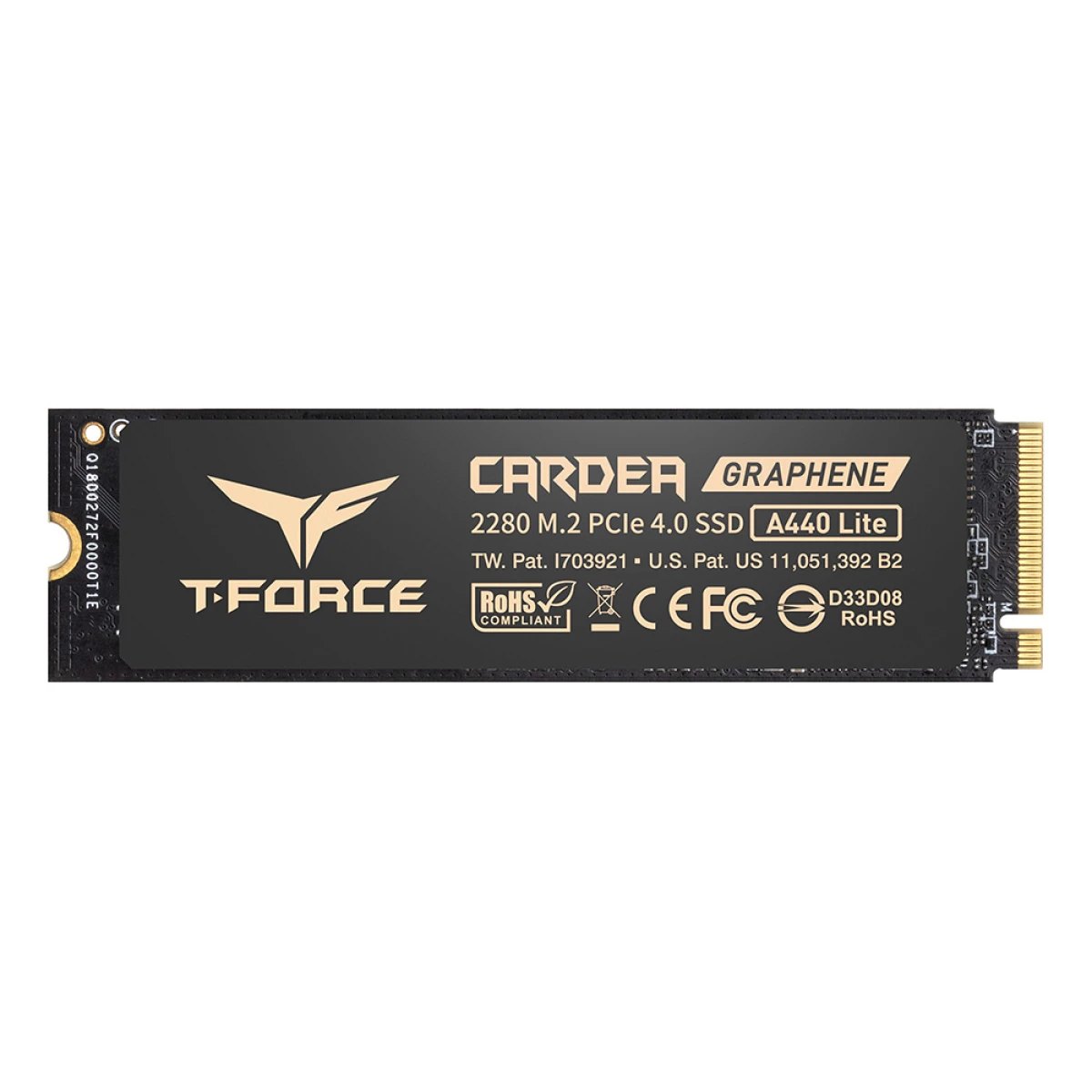 Thumbnail-SSD M.2 PCIe 4.0 NVMe Team Group 500GB T-FORCE A440 LITE-7000R/4500W c/dissip. Grafeno