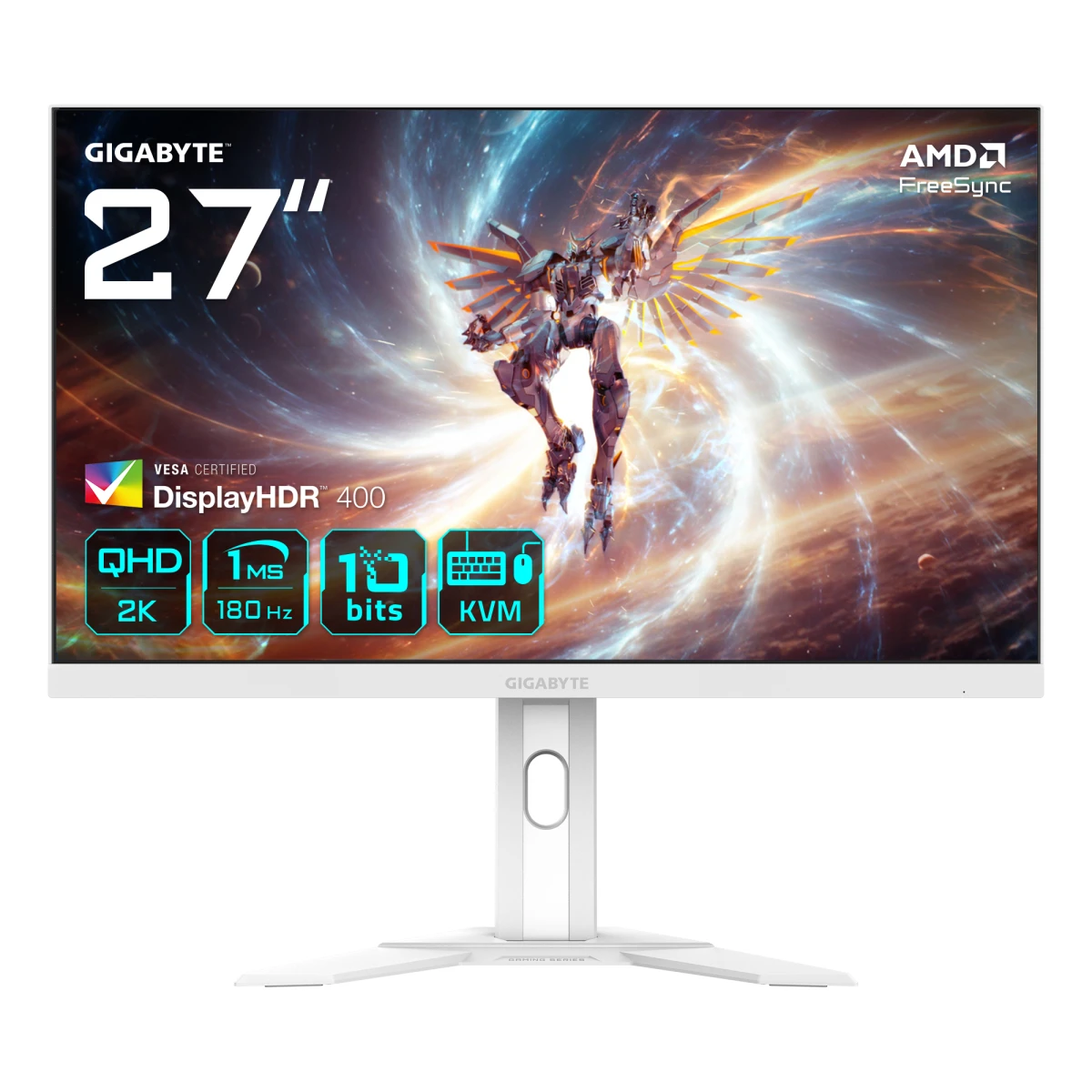 GIGABYTE M27QA ICE monitor de ecrã 68,6 cm (27") 2560 x 1440 pixels Quad HD LED Branco