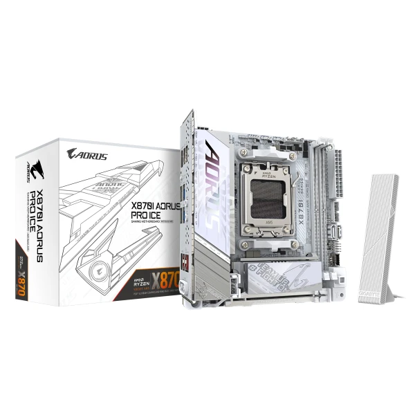 GIGABYTE X870I AORUS PRO ICE motherboard AMD X870 Ranhura AM5 Micro ITX