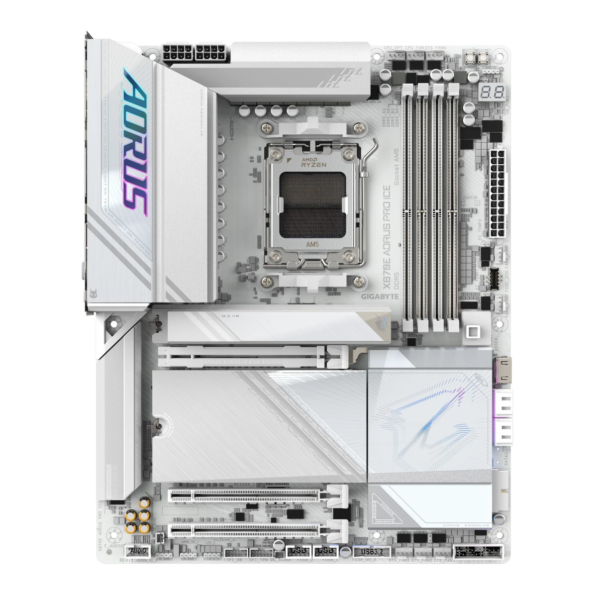 GIGABYTE X870E AORUS PRO ICE motherboard AMD X870E Ranhura AM5 ATX