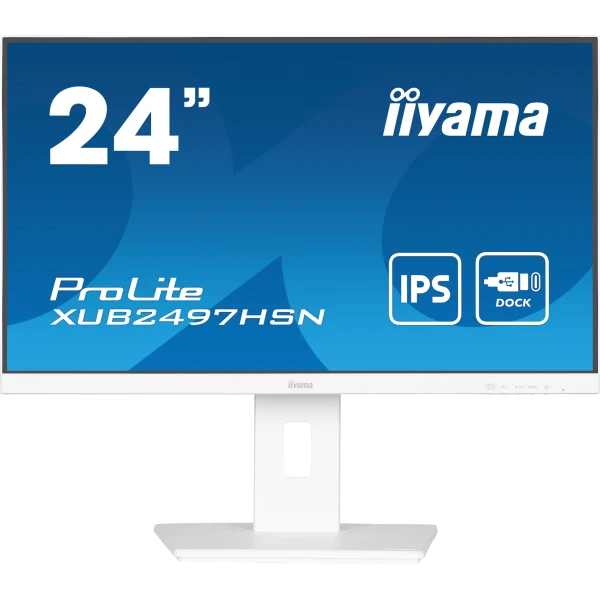 Thumbnail-iiyama ProLite XUB2497HSN-W2 monitor de ecrã 60,5 cm (23.8″) 1920 x 1080 pixels Full HD LED Branco