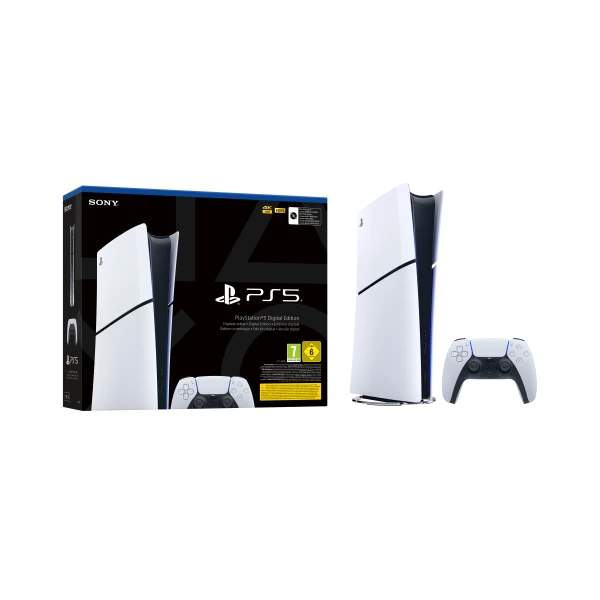 Sony PlayStation 5 Slim Digital 1,02 TB Wi-Fi Preto, Branco