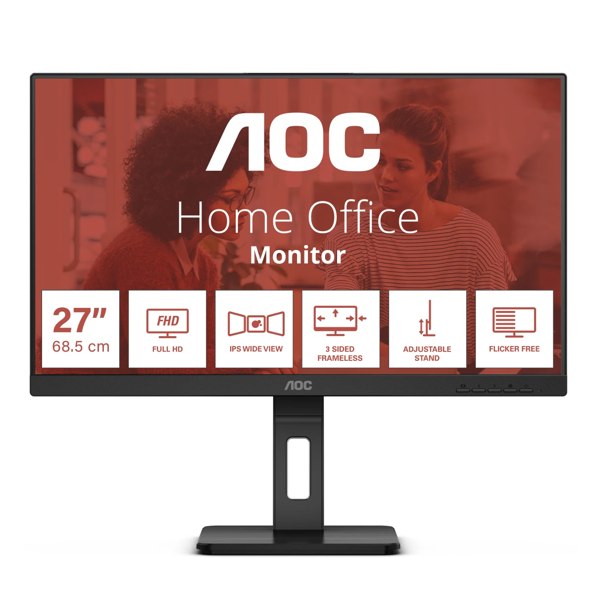 Thumbnail-AOC E3 27E3QAF LED display 68,6 cm (27″) 1920 x 1080 pixels Full HD Preto