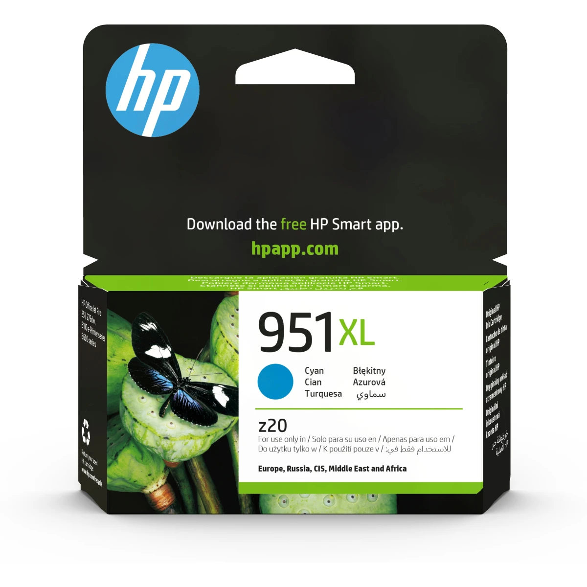 HP Tinteiro Original 951XL Ciano de elevado rendimento