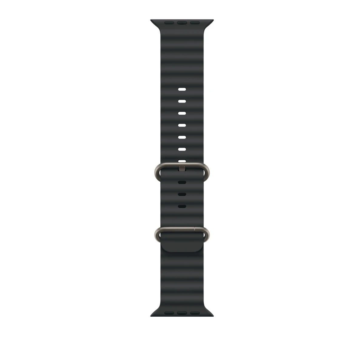 Thumbnail-49mm Black Ocean Band – Natural Titanium Finish