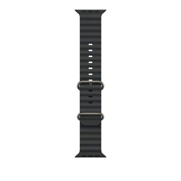 Thumbnail-49mm Black Ocean Band – Natural Titanium Finish