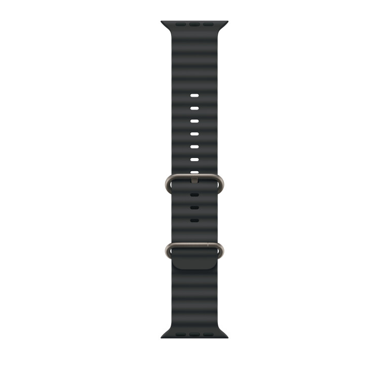 Thumbnail-49mm Black Ocean Band – Natural Titanium Finish