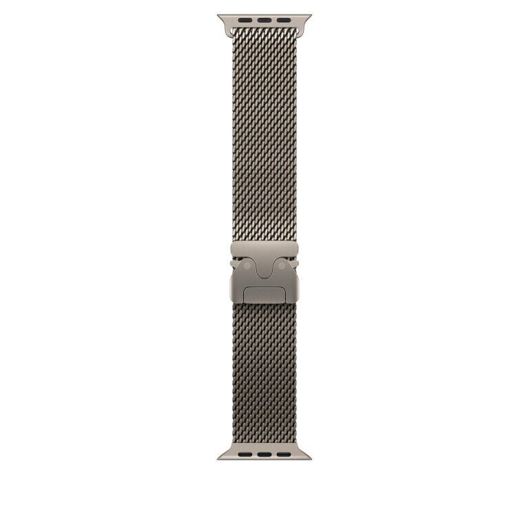 Thumbnail-49mm Natural Titanium Milanese Loop – Medium