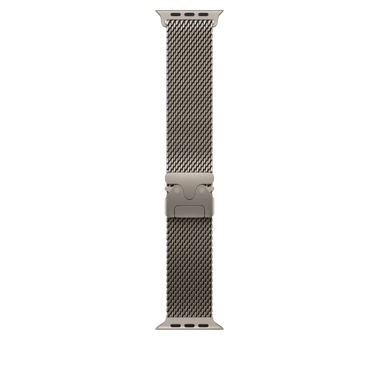 Thumbnail-49mm Natural Titanium Milanese Loop – Medium