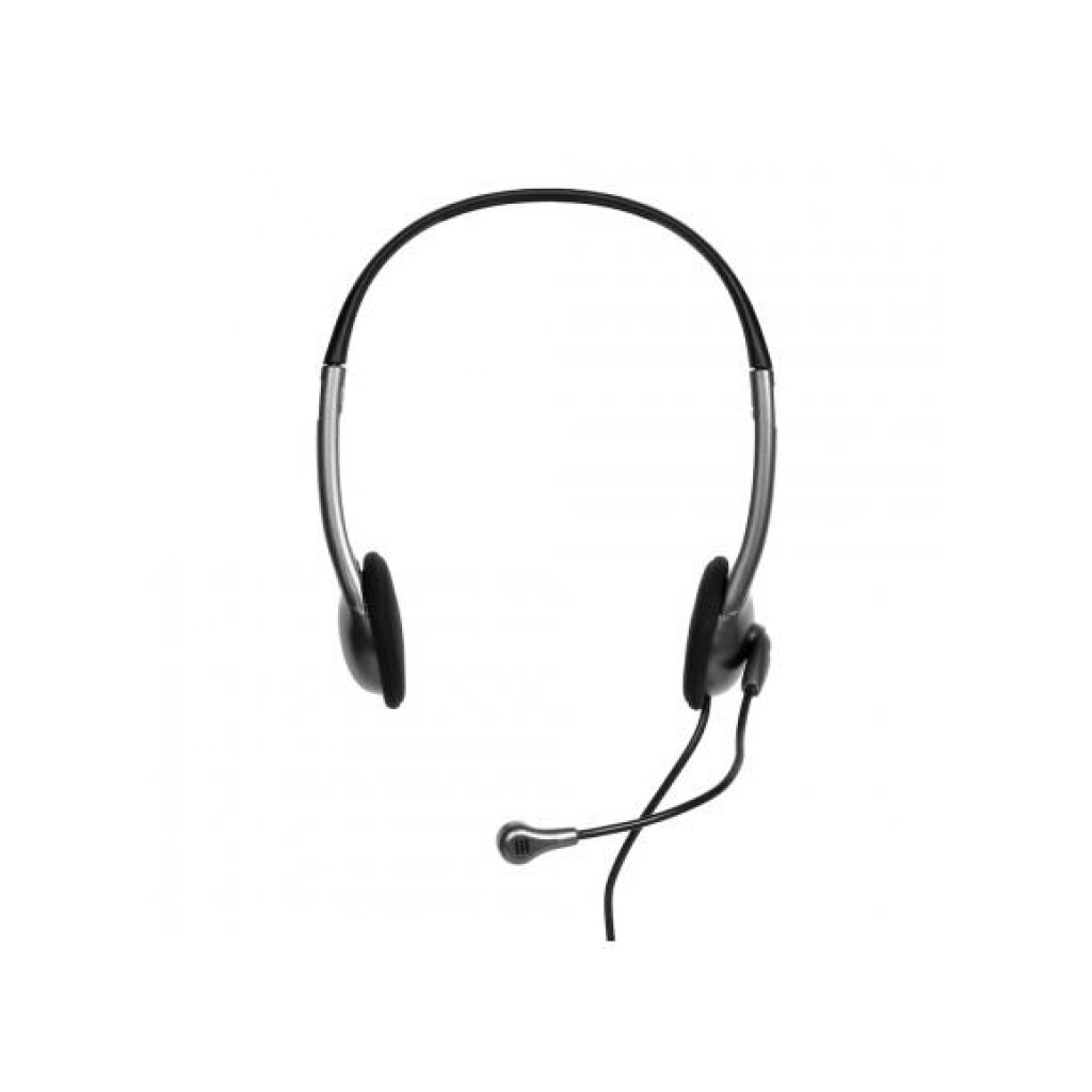 Thumbnail-Stereo headset with microphone, 3.5mm combo jack connectivity, On-cable volume control, 1.2m long cable