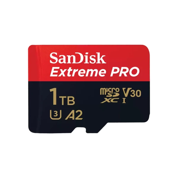 Extreme PRO microSDXC 1TB + SD Adapter + 2 years RescuePRO Deluxe up to 200MB/s & 140MB/s Read/Write speeds A2 C10 V30 UHS-I U3