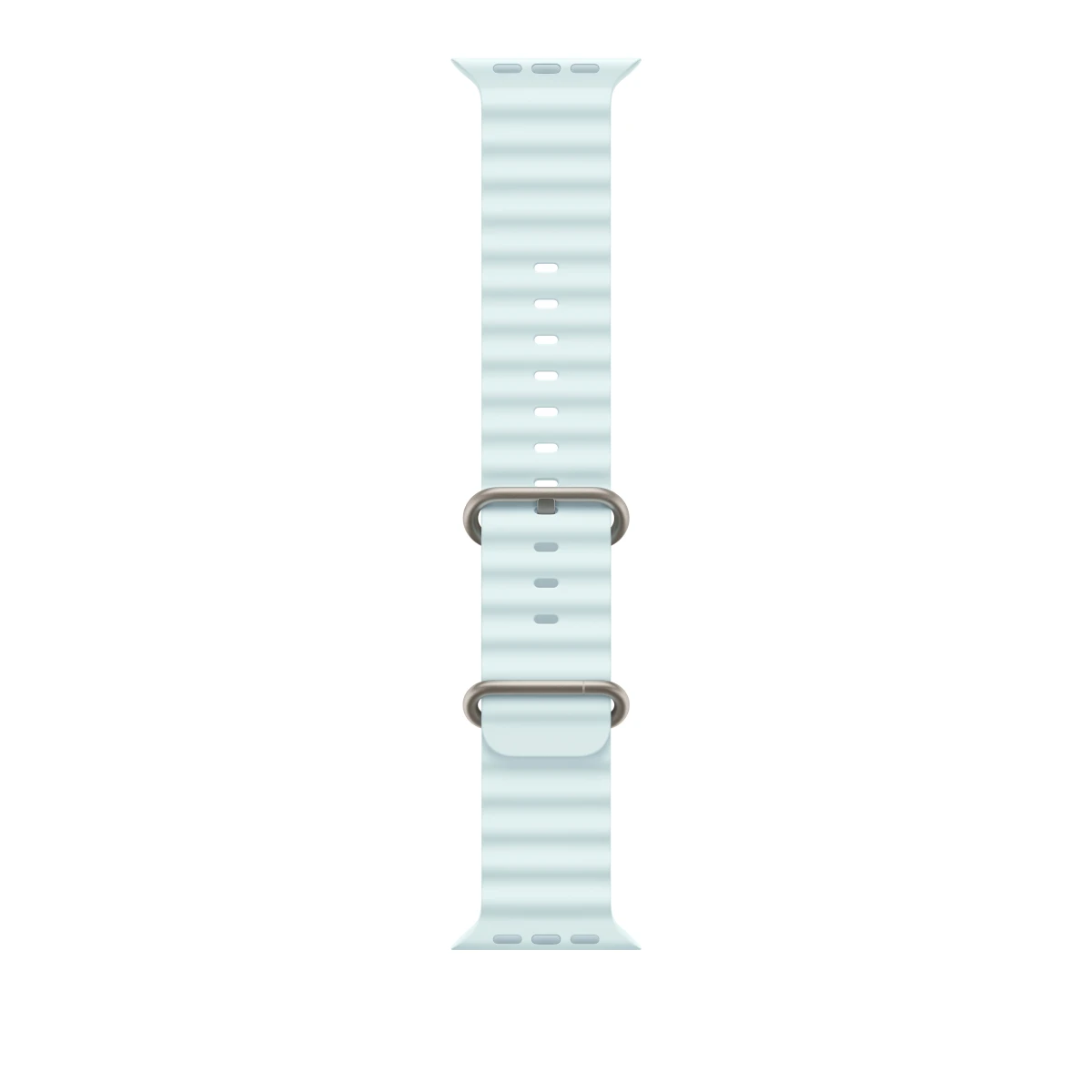 Thumbnail-49mm Ice Blue Ocean Band – Natural Titanium Finish