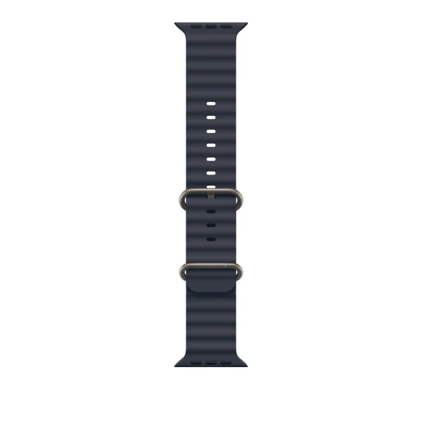 Thumbnail-49mm Navy Ocean Band – Natural Titanium Finish